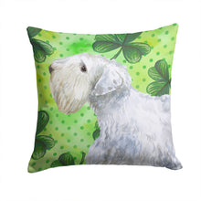 Load image into Gallery viewer, Sealyham Terrier St Patrick's Throw Pillow - 14x14 Decorative Pillow – Art for Your Home &amp; Patio BB9858PW1414
