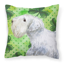 Load image into Gallery viewer, Sealyham Terrier St Patrick's Fabric Decorative Pillow BB9858PW1818