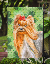 Load image into Gallery viewer, Yorkshire Terrier St Patrick's Garden Flag - Outdoor Decorative Yard Flag BB9859GF