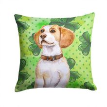 Load image into Gallery viewer, Beagle St Patrick's Throw Pillow - 14x14 Decorative Pillow – Art for Your Home &amp; Patio BB9860PW1414