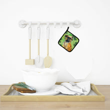 Load image into Gallery viewer, Brussels Griffon St Patrick's Pot Holders - Set of 2 - Heat-Resistant Kitchen Essentials BB9861PTHD