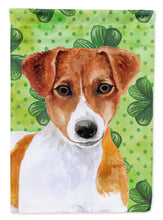 Load image into Gallery viewer, Jack Russell Terrier St Patrick's Garden Flag - Outdoor Decorative Yard Flag BB9863GF