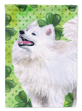 Load image into Gallery viewer, Samoyed St Patrick's Flag Canvas House Size BB9865CHF