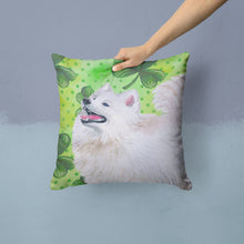 Load image into Gallery viewer, Samoyed St Patrick's Throw Pillow - 14x14 Decorative Pillow – Art for Your Home &amp; Patio BB9865PW1414