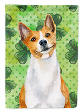 Load image into Gallery viewer, Basenji St Patrick's Garden Flag - Outdoor Decorative Yard Flag BB9866GF