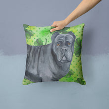 Load image into Gallery viewer, Cane Corso St Patrick's Throw Pillow - 14x14 Decorative Pillow – Art for Your Home &amp; Patio BB9868PW1414