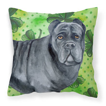 Load image into Gallery viewer, Cane Corso St Patrick's Fabric Decorative Pillow BB9868PW1818
