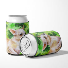 Load image into Gallery viewer, Chihuahua Leg up St Patrick's Can or Bottle Hugger