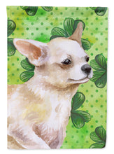 Load image into Gallery viewer, Chihuahua Leg up St Patrick's Garden Flag - Outdoor Decorative Yard Flag BB9871GF