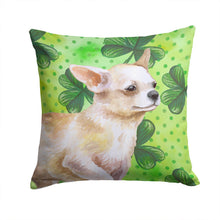 Load image into Gallery viewer, Chihuahua Leg up St Patrick's Throw Pillow - 14x14 Decorative Pillow – Art for Your Home &amp; Patio BB9871PW1414
