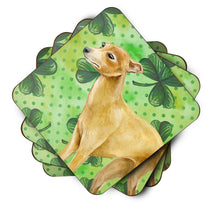 Load image into Gallery viewer, Italian Greyhound St Patrick's Foam Coaster  BB9872FC