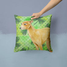 Load image into Gallery viewer, Italian Greyhound St Patrick's Throw Pillow - 14x14 Decorative Pillow – Art for Your Home &amp; Patio BB9872PW1414