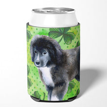 Load image into Gallery viewer, Newfoundland Puppy St Patrick's Can or Bottle Hugger BB9873CC