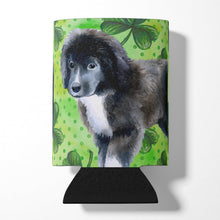 Load image into Gallery viewer, Newfoundland Puppy St Patrick's Can or Bottle Hugger BB9873CC