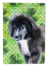 Load image into Gallery viewer, Newfoundland Puppy St Patrick's Flag Canvas House Size BB9873CHF
