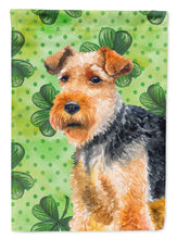 Load image into Gallery viewer, Welsh Terrier St Patrick's Flag Canvas House Size BB9874CHF