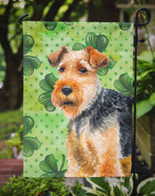 Load image into Gallery viewer, Welsh Terrier St Patrick's Garden Flag - Outdoor Decorative Yard Flag BB9874GF