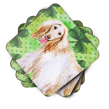 Load image into Gallery viewer, Afghan Hound St Patrick's Foam Coaster  BB9876FC