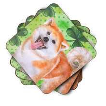 Load image into Gallery viewer, Akita St Patrick's Foam Coaster  BB9877FC