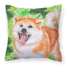 Load image into Gallery viewer, Akita St Patrick's Fabric Decorative Pillow BB9877PW1818
