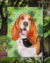 Load image into Gallery viewer, Basset Hound St Patrick's Garden Flag - Outdoor Decorative Yard Flag BB9878GF