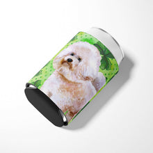 Load image into Gallery viewer, Bichon Frise #2 St Patrick's Can or Bottle Hugger BB9879CC
