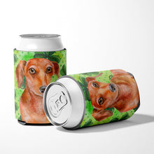 Load image into Gallery viewer, Red Dachshund St Patrick's Can or Bottle Hugger BB9881CC