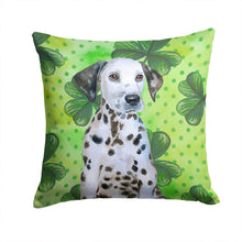Load image into Gallery viewer, Dalmatian Puppy St Patrick's Throw Pillow - 14x14 Decorative Pillow – Art for Your Home &amp; Patio BB9882PW1414