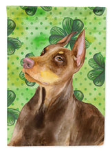 Load image into Gallery viewer, Doberman Pinscher St Patrick's Flag Canvas House Size BB9883CHF