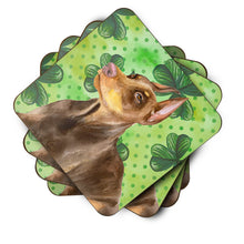 Load image into Gallery viewer, Doberman Pinscher St Patrick's Foam Coaster  BB9883FC