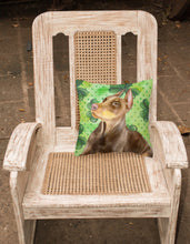 Load image into Gallery viewer, Doberman Pinscher St Patrick's Fabric Decorative Pillow BB9883PW1818