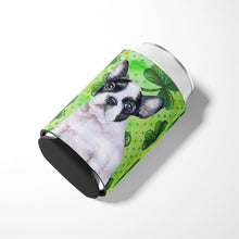 Load image into Gallery viewer, French Bulldog Black White St Patrick's Can or Bottle Hugger BB9884CC