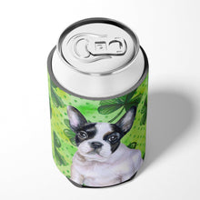 Load image into Gallery viewer, French Bulldog Black White St Patrick's Can or Bottle Hugger BB9884CC