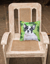 Load image into Gallery viewer, French Bulldog Black White St Patrick's Fabric Decorative Pillow BB9884PW1818