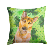 Load image into Gallery viewer, German Shepherd #2 St Patrick's Throw Pillow - 14x14 Decorative Pillow – Art for Your Home &amp; Patio BB9885PW1414