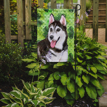 Load image into Gallery viewer, Siberian Husky #2 St Patrick's Garden Flag - Outdoor Decorative Yard Flag BB9886GF
