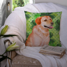 Load image into Gallery viewer, Labrador Retriever St Patrick's Throw Pillow - 14x14 Decorative Pillow – Art for Your Home &amp; Patio BB9888PW1414