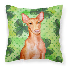 Load image into Gallery viewer, Pharaoh Hound St Patrick's Fabric Decorative Pillow BB9889PW1818