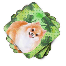Load image into Gallery viewer, Pomeranian #2 St Patrick's Foam Coaster  BB9890FC