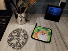Load image into Gallery viewer, Pomeranian #2 St Patrick's Pot Holders - Set of 2 - Heat-Resistant Kitchen Essentials BB9890PTHD