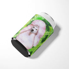 Load image into Gallery viewer, White Standard Poodle St Patrick's Can or Bottle Hugger BB9891CC