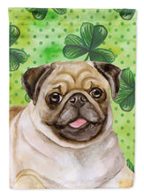 Load image into Gallery viewer, Fawn Pug St Patrick's Garden Flag - Outdoor Decorative Yard Flag BB9892GF