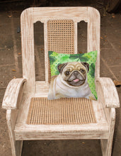 Load image into Gallery viewer, Fawn Pug St Patrick's Fabric Decorative Pillow BB9892PW1818