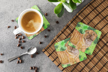 Load image into Gallery viewer, Shar Pei Puppy St Patrick's Foam Coaster  BB9893FC