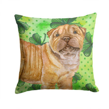 Load image into Gallery viewer, Shar Pei Puppy St Patrick's Throw Pillow - 14x14 Decorative Pillow – Art for Your Home &amp; Patio BB9893PW1414