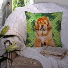 Load image into Gallery viewer, Tibetan Mastiff St Patrick's Throw Pillow - 14x14 Decorative Pillow – Art for Your Home &amp; Patio BB9895PW1414