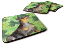 Load image into Gallery viewer, Miniature Pinscher #2 St Patrick's Foam Coaster  BB9898FC