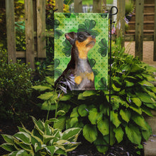Load image into Gallery viewer, Miniature Pinscher #2 St Patrick's Garden Flag - Outdoor Decorative Yard Flag BB9898GF