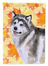 Load image into Gallery viewer, Alaskan Malamute Fall Flag Canvas House Size BB9899CHF