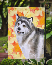 Load image into Gallery viewer, Alaskan Malamute Fall Garden Flag - Outdoor Decorative Yard Flag BB9899GF